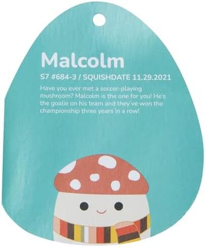 Squishmallows 7.5" Harvest Malcolm The Mushroom with Scarf in Saudi Arabia