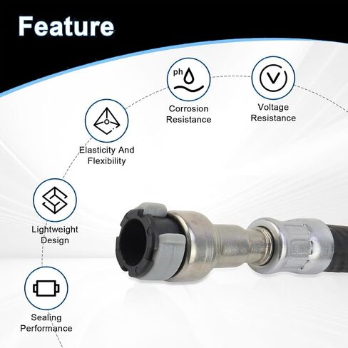 خط أنبوب الوقود AMCC خرطوم البنزين متوافق مع BMW E60 F18 F10 F11 E64 E63 E66 F02 2003-2017 M54 523i 2006-2010 N52 630i 2000-2015 N52 730LI استبدال: 13537537964 in Saudi Arabia