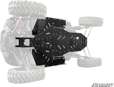 Superatv ARMW لوحة التزلج الثقيلة ل Polaris RZR XP 1000-UHMW UHMW كامل الحماية من الهيكل السفلي ، تسهيل التثبيت ، 2024+ in Saudi Arabia