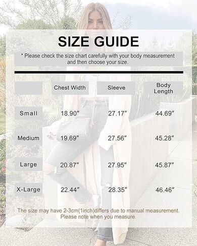 Women's Oversized Long Cardigan Sweaters Long Sleeve Split Open Front Drape Knit Duster Coat in Kuwait