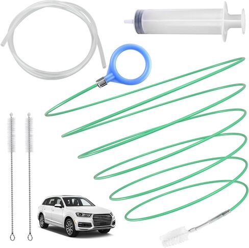 Auto Sunroof Drain Cleaning Tool, 78 Inch Flexible Tube Cleaning Brush, Flexible Drain Brush Extra Long Pipe Cleaners for Car, Car Drain Dredge Cleaning Scrub Brush for Drains, Sewers, Windshields in Kuwait