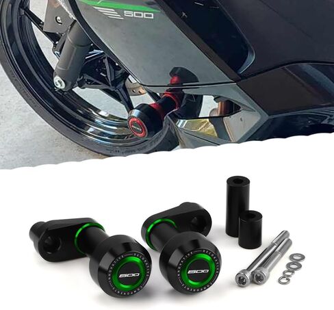 انزلاقات إطار الدراجات النارية تناسب Ninja500 ABS SE KRT 2024 2025 | Ninja400 2018-2024 + | Ninja 400 500 Protect Ninja500 Crash Protect 2024 Ninja 500 Accessories 2025 Ninja 500 Accessories BK in Saudi Arabia