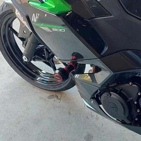 انزلاقات إطار الدراجات النارية تناسب Ninja500 ABS SE KRT 2024 2025 | Ninja400 2018-2024 + | Ninja 400 500 Protect Ninja500 Crash Protect 2024 Ninja 500 Accessories 2025 Ninja 500 Accessories BK in Saudi Arabia