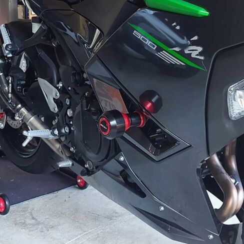 انزلاقات إطار الدراجات النارية تناسب Ninja500 ABS SE KRT 2024 2025 | Ninja400 2018-2024 + | Ninja 400 500 Protect Ninja500 Crash Protect 2024 Ninja 500 Accessories 2025 Ninja 500 Accessories BK in Saudi Arabia