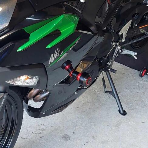 انزلاقات إطار الدراجات النارية تناسب Ninja500 ABS SE KRT 2024 2025 | Ninja400 2018-2024 + | Ninja 400 500 Protect Ninja500 Crash Protect 2024 Ninja 500 Accessories 2025 Ninja 500 Accessories BK in Saudi Arabia
