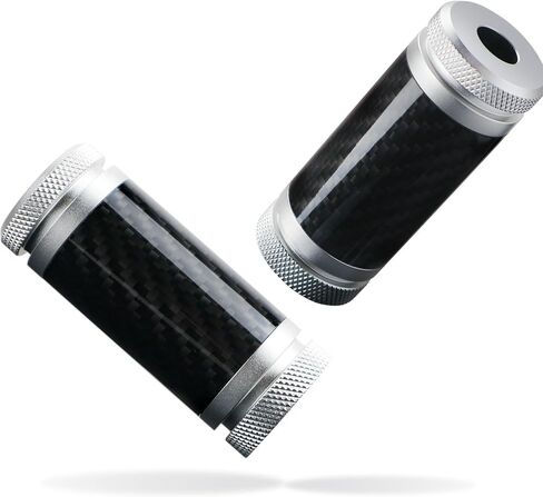 Crash Bar Sliders CNC Carbon Fiber 1.25" Decorative Wheels Rotatable End Caps for Front Engine Guard Rear Saddlebag Guard (Black) in Saudi Arabia