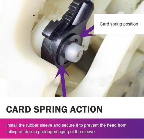 Downhill 2 PCS Transmission Gear Shift Cable Bushing Repair Kit, Transmission Gear Shifter Bushing with 2 Clips, Compatible with Corolla Matrix 2003-2008 33820-02370B (Black & Purple) in Saudi Arabia