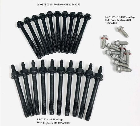 LS Replacement Main Cap Bolts and Rod Bolts kit Compatible with 2007-15 GM LS1 LS2 LS6 LS7 LS9 Engines 12560273 12560272 12556127 in Saudi Arabia