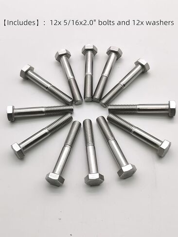 Stainless Steel Intake Manifold Bolt Set Fit For Small Block Ford - SBF Engines 260 289 302 5.0L,Small Block Ford Intake Bolts,12 Pcs in Kuwait