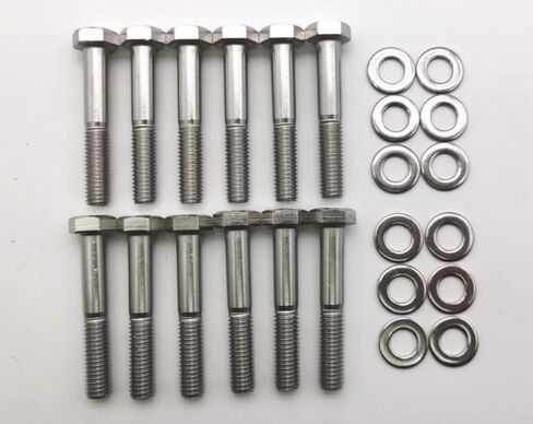 Stainless Steel Intake Manifold Bolt Set Fit For Small Block Ford - SBF Engines 260 289 302 5.0L,Small Block Ford Intake Bolts,12 Pcs in Kuwait