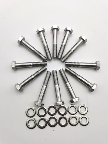 Stainless Steel Intake Manifold Bolt Set Fit For Small Block Ford - SBF Engines 260 289 302 5.0L,Small Block Ford Intake Bolts,12 Pcs in Kuwait