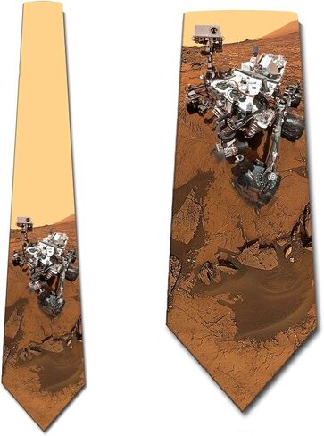 Three Rooker Mars Rover Space Ties Mens Outer Space Necktie in Saudi Arabia