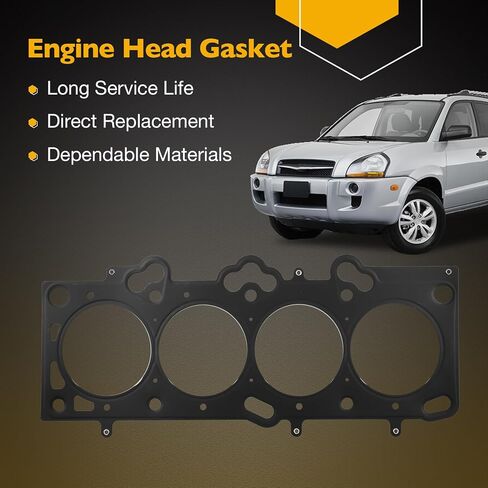 2.0L MLS مجموعة حشية الرأس متوافقة مع 2001-2011 HYUNDAI TUCSON TIBURON ELANTRA KIA Soul Spectra Sportage ، مجموعة طوقا رأس الأسطوانة تحل محل# HS26181PT ، ES71313 in Kuwait