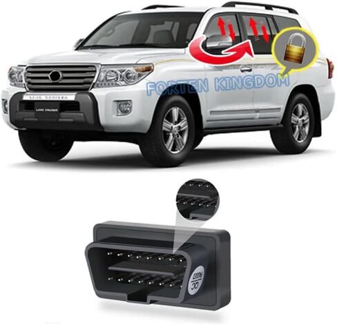 OBD Auto Window Closer & Mirror Fold Module for Land Cruiser 2008-2021 | Remote Power Window Open/Close | Auto Fold/Unfold Mirrors | Speed Door Lock | Plug & Play (2008-2015) in Saudi Arabia