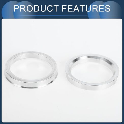 Hub Centric Rings, 64.1mm ID to 72.6mm OD Vehicle Wheel Hubrings Aluminum Alloy, 4 Pcs in Saudi Arabia