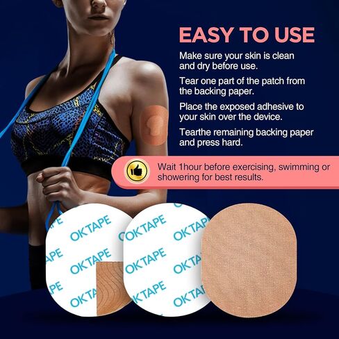 طيب بقع لاصقة شريطية لـ Medtronic Guardian وغيرها من أجهزة الاستشعار ، وبقع CGM المقاومة للماء ، و Sweatproof ، وبقع مستشعر طويلة 15 قطعة ، بيج in Saudi Arabia