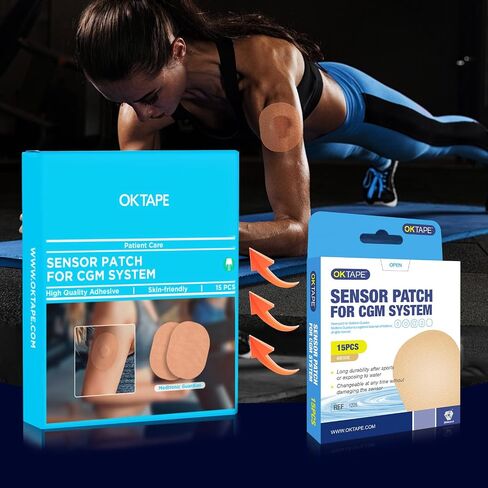 طيب بقع لاصقة شريطية لـ Medtronic Guardian وغيرها من أجهزة الاستشعار ، وبقع CGM المقاومة للماء ، و Sweatproof ، وبقع مستشعر طويلة 15 قطعة ، بيج in Saudi Arabia
