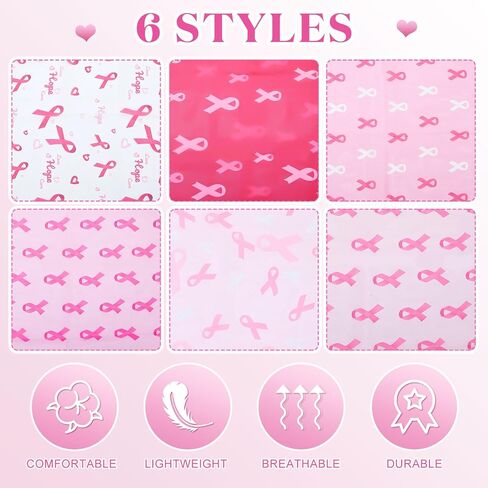 Breathffy 6 Pcs Valentine's Scarf Patterns Heart Printed Festive Scarf Valentines Day Scarf for Women Long Scarf for Mother's Day Valentine's Day Christmas Birthday Gift, Mainly Pink Red and White in Saudi Arabia
