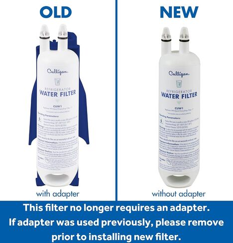 فلتر مياه الثلاجة Culligan CUW1، بديل لفلتر مياه Whirlpool 1 (EDR1RXD1)، استبدله كل 6 أشهر، عبوة من قطعة واحدة in Saudi Arabia