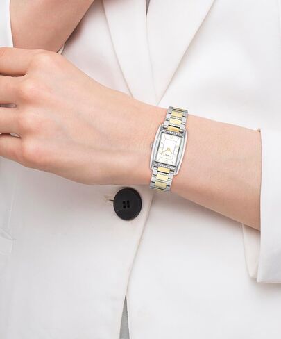 ساعة كوتش ريس النسائية - ساعة كوارتز تانك 2 ساعة مع سوار مرصع بالكريستال - مقاومة للماء حتى عمق 3 ATM/30 مترًا - هدية لها - ساعة عصرية متميزة لكل مناسبة - 24 ملم in Kuwait