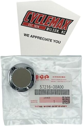 تحتوي حزمة واحدة متوافقة مع Cap Suzuki Chrome End Cap 57216-38A00 على قبعة نهاية Chrome واحدة 57216-38A00 وقمع in Kuwait