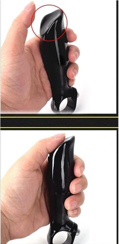 Carbon Bicycle Bar Ends - Ergonomic Thumb Rest & Grip Optimization - 22.2mm Clamp - for MTB/Road Bikes (Black) in Kuwait