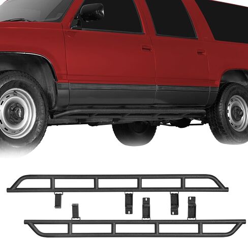 Hoke Road Suburban Rock Slider Door Armor Side Armors متوافق مع Chevy Suburban 1992-1999 (باستثناء K2500 Suburban) ، حانات NERF على الطرق الوعرة الأنبوبية in Kuwait
