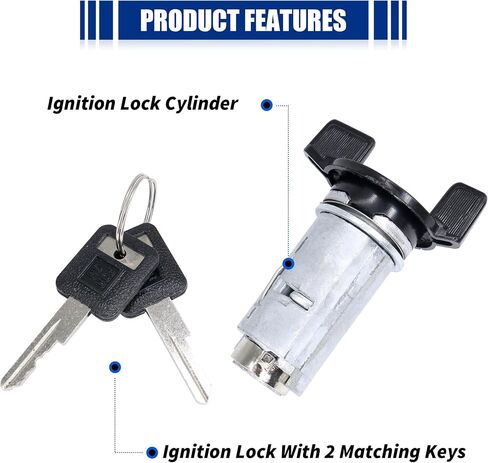 HiSport Ignition Starter Switch Lock Cylinder W/Keys Replacement for Chevy C1500 C2500 C3500 1991-1994 Replace 7840574 in Saudi Arabia