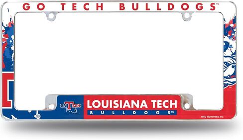 Rico Industries NCAA Michigan Tech Huskies Primary 12" x 6" Chrome All Over Automotive License Plate Frame for Car/Truck/SUV in Saudi Arabia