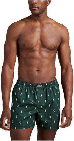 Polo Ralph Lauren Mens AOPP Woven Boxer Moss Agate/Nevis AOPP Medium in Saudi Arabia