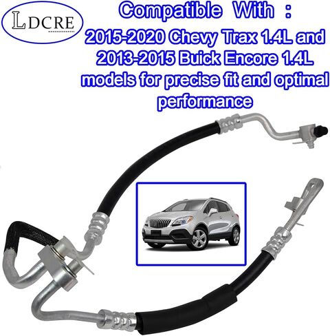 A/C تكييف الهواء ضاغط مكثف مجموعة أنابيب خرطوم ، يناسب 2015-2020 Chevy Trax 1.4L ، 2013-2015 Buick Encore 1.4L ، خط الضغط العالي ، استبدل 42588256 ، 95376436 ، 42366105 ، 95080777 in Saudi Arabia