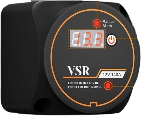 12V 140 amp مجموعة عزل البطارية المزدوجة مع LED Voltmeter Manual/Auto وضع الجهد المضاد للماء التتابع ذكي مزدوج البطارية in Saudi Arabia