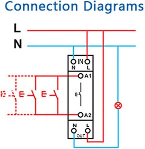Circuit Breaker Din Rail 1P Single Pole Dry Contact Timer Relay App Remote Control Smart Timer in Saudi Arabia