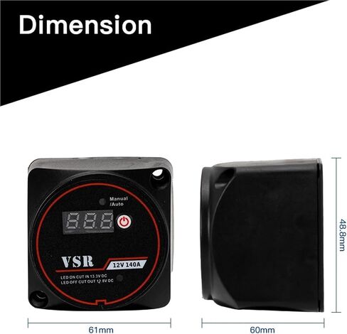 Daiertek Smart Dual Battery Smart Smart 12V 140a الجهد الرقمي التتابع VSR in Saudi Arabia