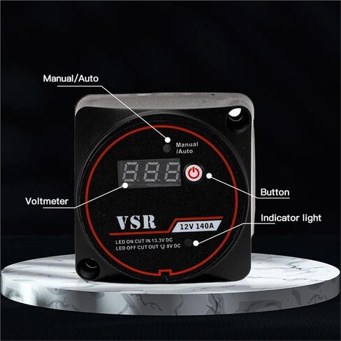 Daiertek Smart Dual Battery Smart Smart 12V 140a الجهد الرقمي التتابع VSR in Saudi Arabia