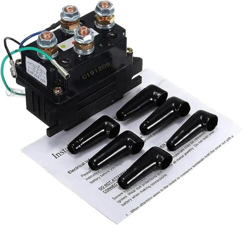 400A Winch Relay Solenoid DC 12V سيارة سيارة مع 6 أغطية حماية الأنماط 21x in Saudi Arabia