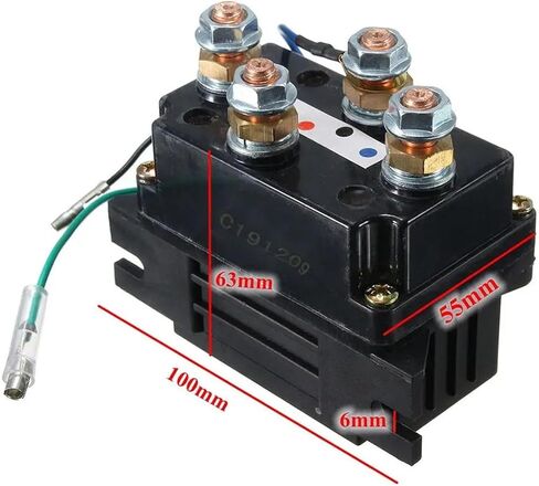 400A Winch Relay Solenoid DC 12V سيارة سيارة مع 6 أغطية حماية الأنماط 21x in Saudi Arabia