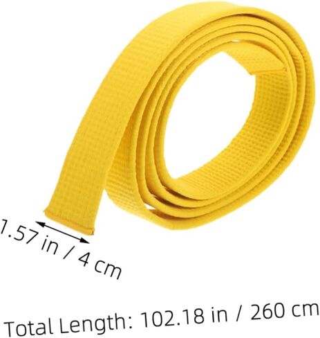 Colored Taekwondo Belt for Martial Arts Training Cotton Waist Belt for Men and Women Multi-functional Taekwondo Performance Accessory for Karate and Use in Saudi Arabia