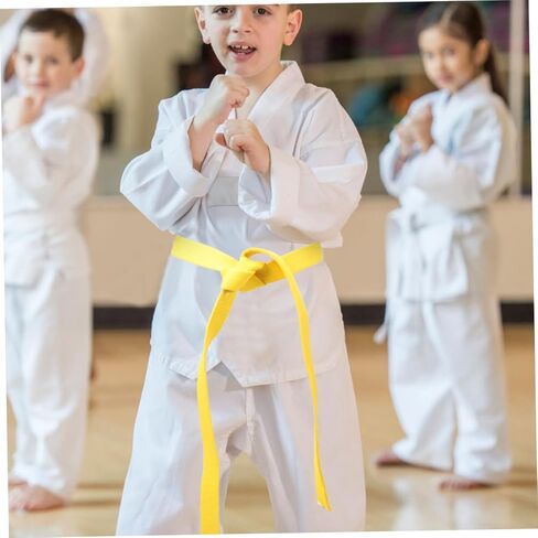 Colored Taekwondo Belt for Martial Arts Training Cotton Waist Belt for Men and Women Multi-functional Taekwondo Performance Accessory for Karate and Use in Saudi Arabia