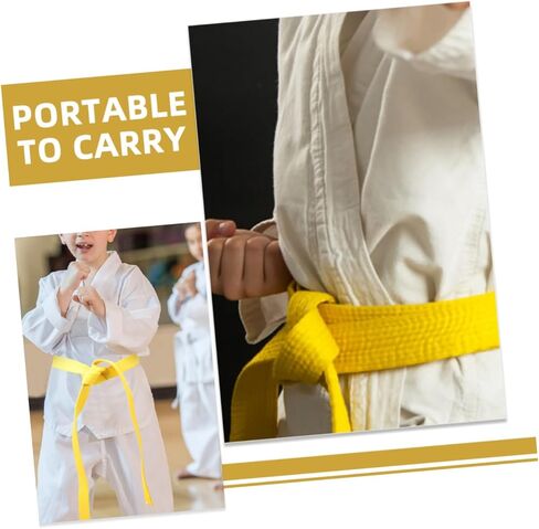Colored Taekwondo Belt for Martial Arts Training Cotton Waist Belt for Men and Women Multi-functional Taekwondo Performance Accessory for Karate and Use in Saudi Arabia