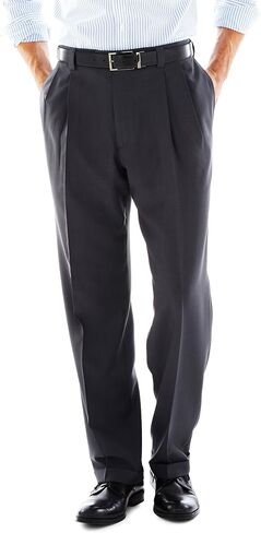 Haggar Men's Eclo Repreve Stria Pleat Front Dress Pant in Saudi Arabia