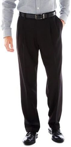 Haggar Men's Eclo Repreve Stria Pleat Front Dress Pant in Saudi Arabia