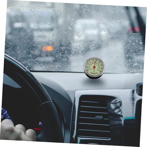 Self Adhesive Car Thermometer with Mechanical Luminous Display Compact Vehicle Temperature Sensor for Instant Monitoring Easy Installation for Cars Trucks and Automotive Use in Saudi Arabia