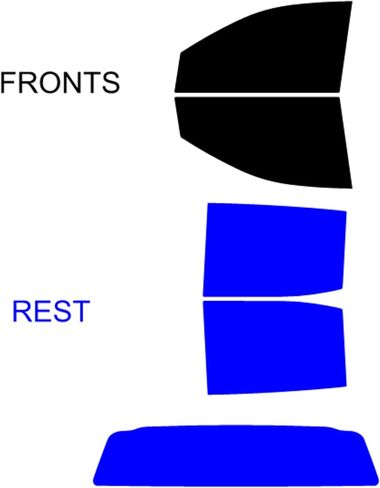 Precut Tint Kit Film Nano Carbon Film for Ford Ranger 2017-2022 جميع الأطراف و Soild Window Computer Cuper in Kuwait