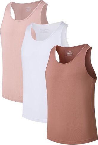 COLORFULLEAF Men's Tank Top Undershirt Bamboo Rayon Undershirts Moisture-Wicking Cool Slim Fit A-Shirts for Men in Saudi Arabia
