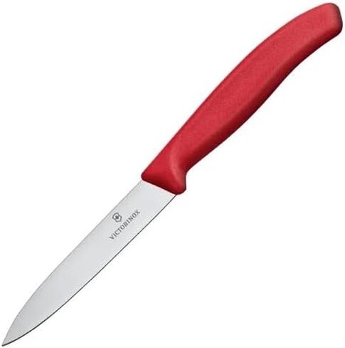 Victorinox VIC-6.7631 Swiss Classic Paring 3¼ بوصة شفرة رمح مسننة عرض 5/8 بوصة عند المقبض أحمر، متعدد الألوان، M in Kuwait