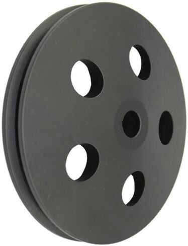 Black Aluminum Single Groove Power Steering Pulley, Compatible with GM & Chevy 1967-84 in Saudi Arabia