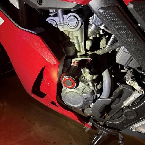 مزلقة إطار الدراجات النارية Modeer متوافقة مع H & Onda CB650R / E-Clats 2024 2025 | CBR650R / E-Clats 2024 2025 حامي السقوط منصات تحطم CB 650 R CBR 650 R (التيتانيوم) in Kuwait
