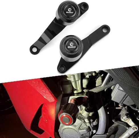 مزلقة إطار الدراجات النارية Modeer متوافقة مع H & Onda CB650R / E-Clats 2024 2025 | CBR650R / E-Clats 2024 2025 حامي السقوط منصات تحطم CB 650 R CBR 650 R (التيتانيوم) in Kuwait