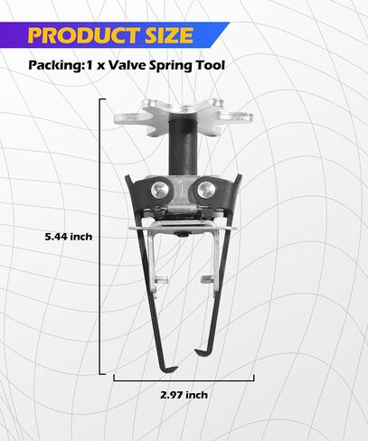 Spring Compressor Tool,Car Accessories Valve Spring Compressor,Automotive Tools,Valve Spring Tool Removes Value Springs Without Remove Cylinder Head,Universal Fit for Most Car,Van,Truck in Saudi Arabia